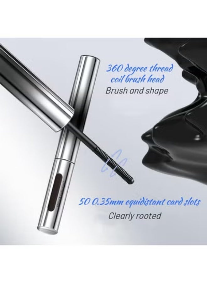 klarako Mascara, Judy Doll Iron Brush Mascara,  Curling Iron Mascara, 3D Curling Eyelash Iron Mascara, Metal Wand Mascara, Strong Mascara, Bristleless Masca (2pcs) - Image 3