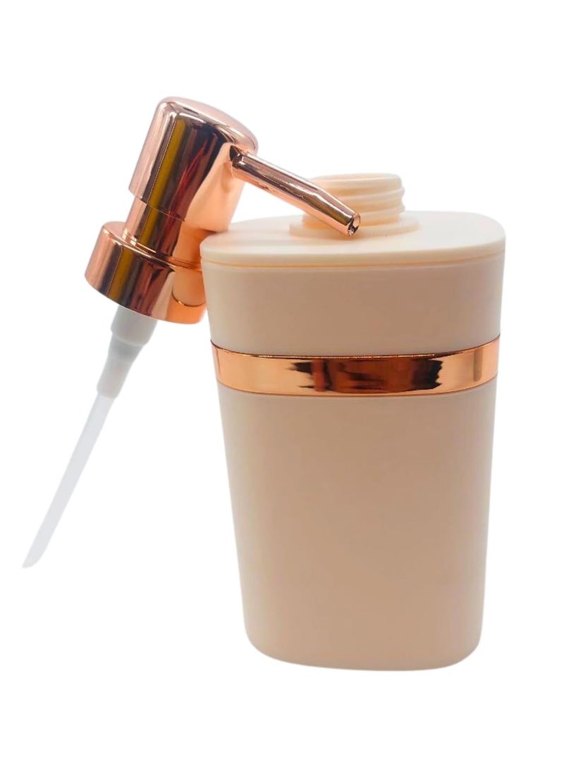 Square Soap Dispenser for Bathroom, Kitchen Sink , Off White  - Image 3