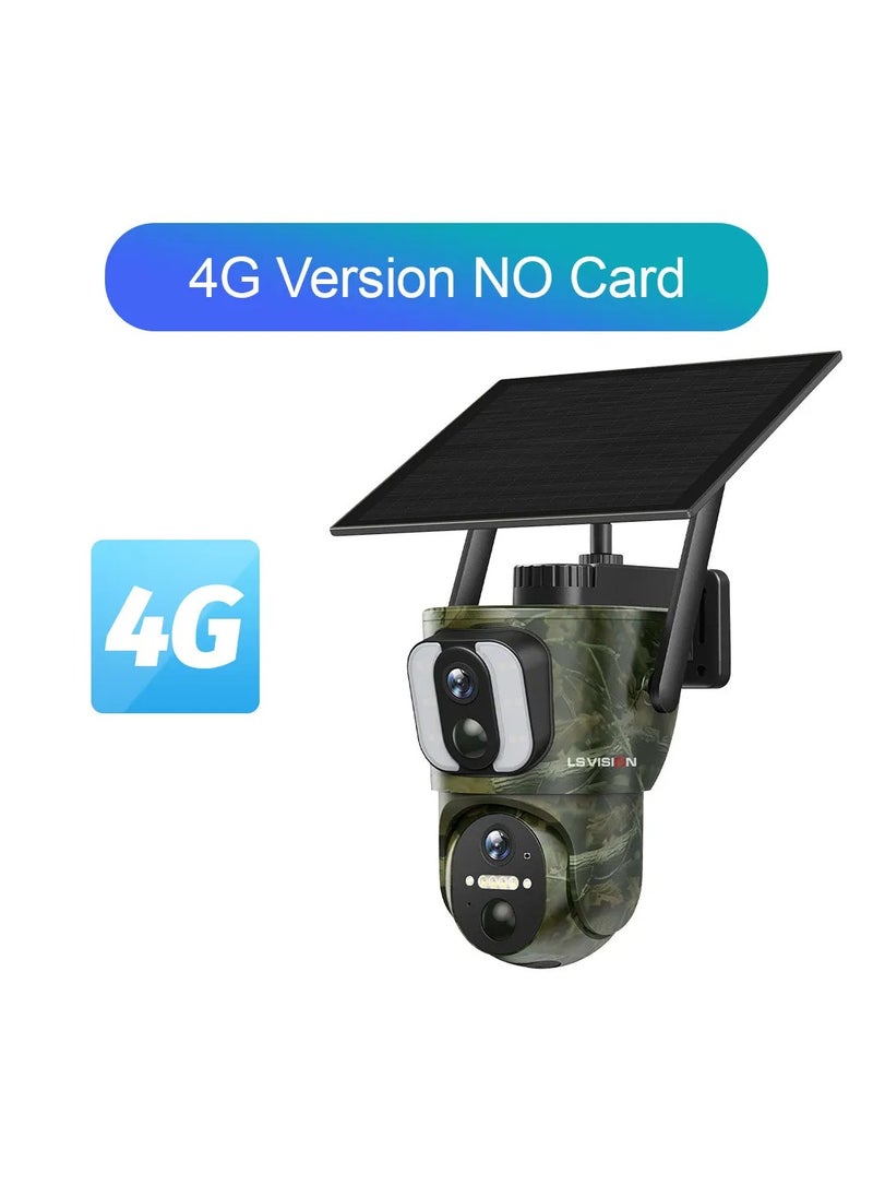 LS Vision LS VISION 4K 4G Dual Screen Solar Trail Camera Outdoor Dual PIR Detection PTZ Security Cam 2-Way Talk Waterproof Wildlife Camera  - Image 1
