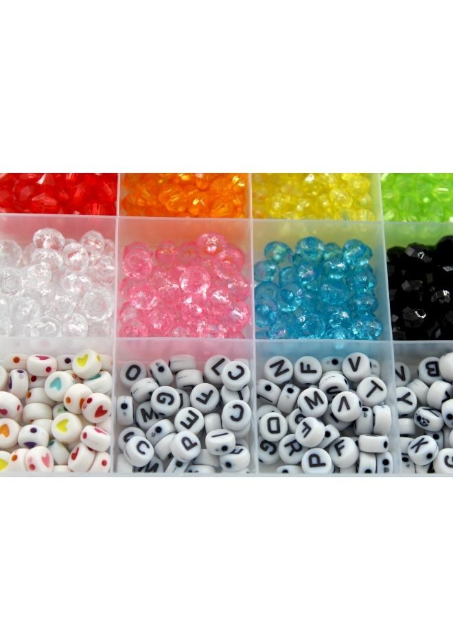 child toy Colourful Bracelet Beads And A-Z Alphabet Letter Art Starter DIY Bead Making Kit For Kids  - Image 3