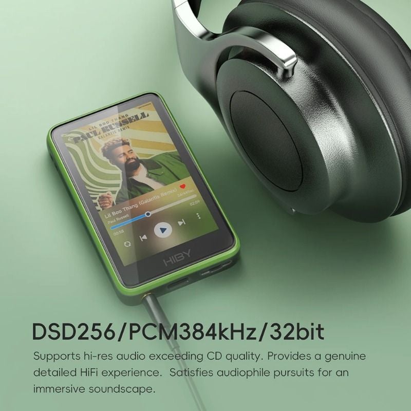 HiBy R1 HiFi MP3 Music Player Set, USB Dac, WiFi Bluetooth 5.1, Dsd256 PCM384kHz/32bit, X1600e Cs43131 Mseb, 3.5mm Output, Green - Image 2