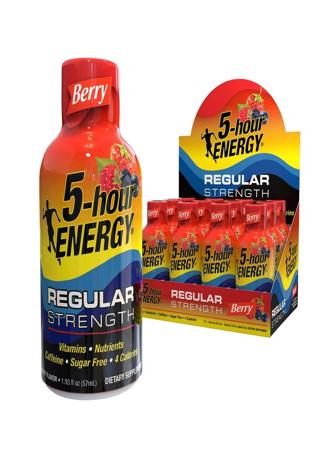 5-hour ENERGY Shot, Regular Strength, Berry, 1.93 oz, 12 Pack - Image 1