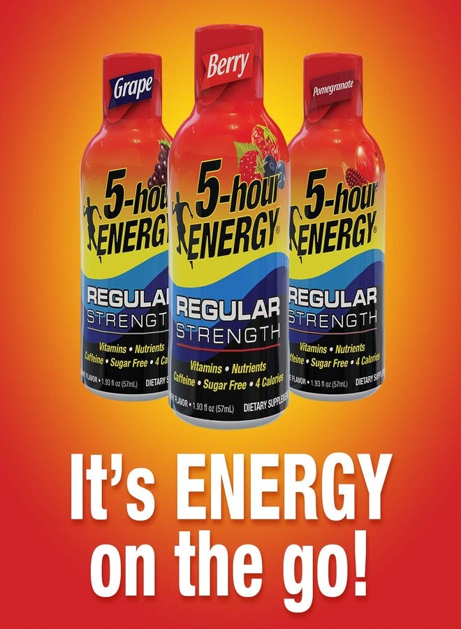 5-hour ENERGY Shot, Regular Strength, Berry, 1.93 oz, 12 Pack - Image 4