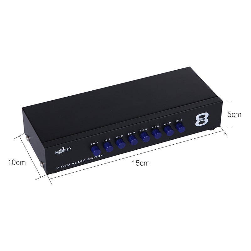 Maxtor dimensional moment MT-831AV audio and video av switcher 8 in 1 out video switcher eight in one out 8 ports - Image 3