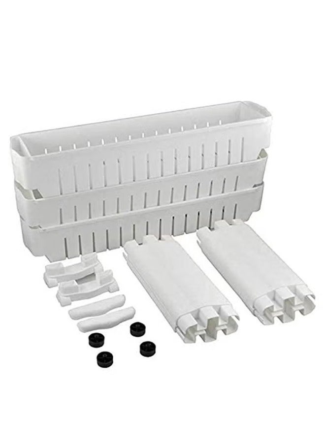 MT - 3-Layer Gap Storage Rack, With Wheels For Easy Access, Easy To Store And Organize, Without Wasting Any Space,White - Image 1