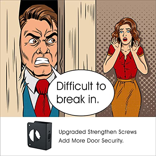 SUMBIN Door Guard Reinforcer 1-3/4-Inch Thick by 2-3/8-Inch Backset 2-1/8-Inch Bore Door Guard with Bronze - Image 5