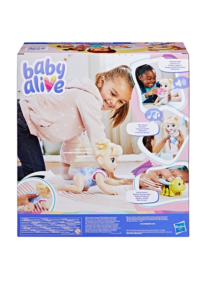 Baby Alive مجموعة دمية الرضيع الإلكترونية الزاحفة 'هاربر هاغز'، بطول 10.75 بوصة - Image 3