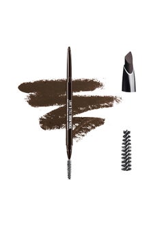 Professional Eyebrow Pencil DShape Design for Line  Fill DualSided Retractable Brow Definer with Spoolie Silky Smooth Texture CrueltyFree Brunette