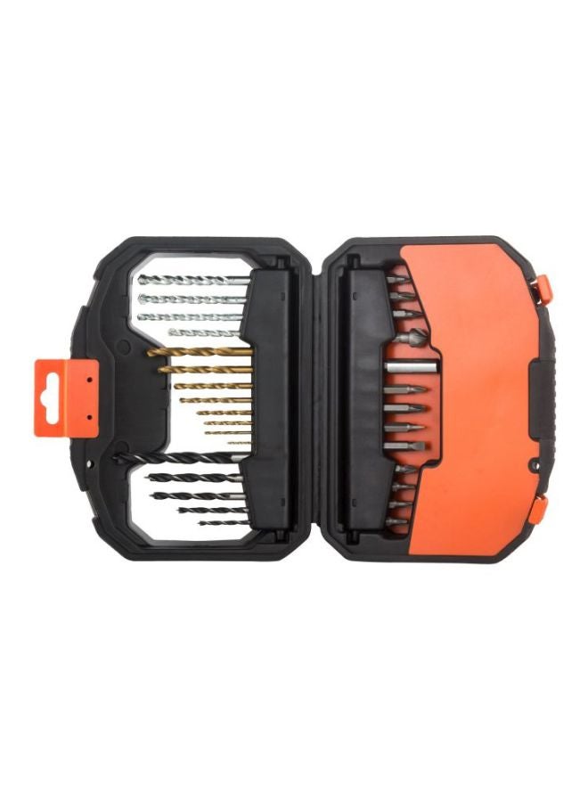 BLACK+DECKER 30-Piece Screwdriver Screw Kit And Titanium Drill Bits Set Gold/Silver/Black - Image 2