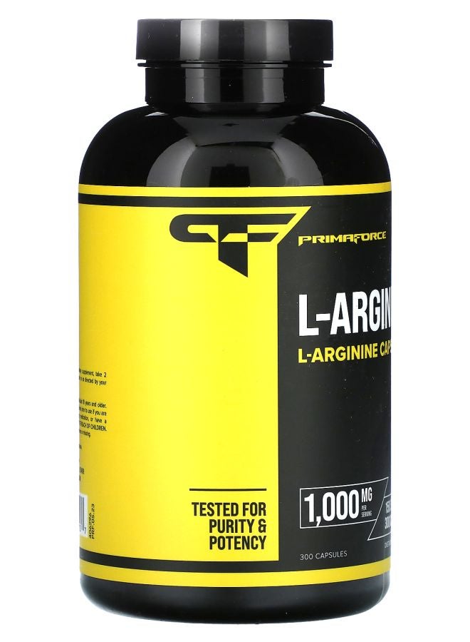 Primaforce L-Arginine 300 Capsules (500 mg per Capsule) - Image 2