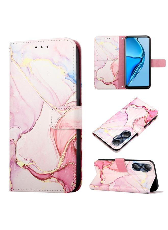 اس-توب جراب لهاتف Infinix Hot 20 4G X6826 PT003 جراب هاتف جلدي قابل للطي بنمط رخامي - Image 1