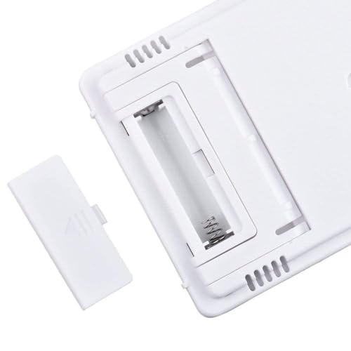 Dr. Care HTC-1 Room Thermometer with Humidity Incubator Meter and Accurate Temperature Indicator Wall Mounting LCD Digital Clock Monitor for Indoor/Outdoor (White) - Image 5