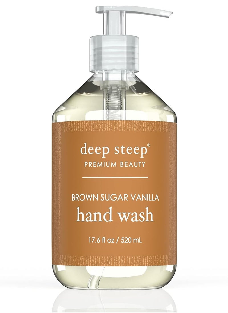 Deep Steep Argan Oil Liquid Hand Wash, Brown Sugar Vanilla, 17.6 Fluid Ounce - pzsku/ZCBD489810EE305D9BCFDZ/45/_/1724536505/10f00705-b7f6-43c8-83e3-f05891de789a