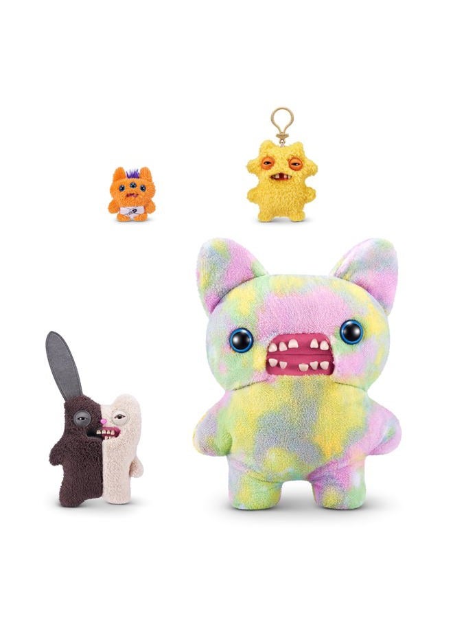 Fuggler Misfit Monsters Series 1 9" by ZURU Funny Ugly Monster Plush Toy (Rabid Tooth - Brown & Beige) - Image 4