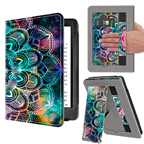 VORI Stand Case for 6" All-New Kindle 11th Generation 2024/2022 Release, Premium PU Leather Protective Sleeve Cover with Hand Strap, Auto Sleep/Wake and Back Cover Adsorption, Galaxy - Image 1