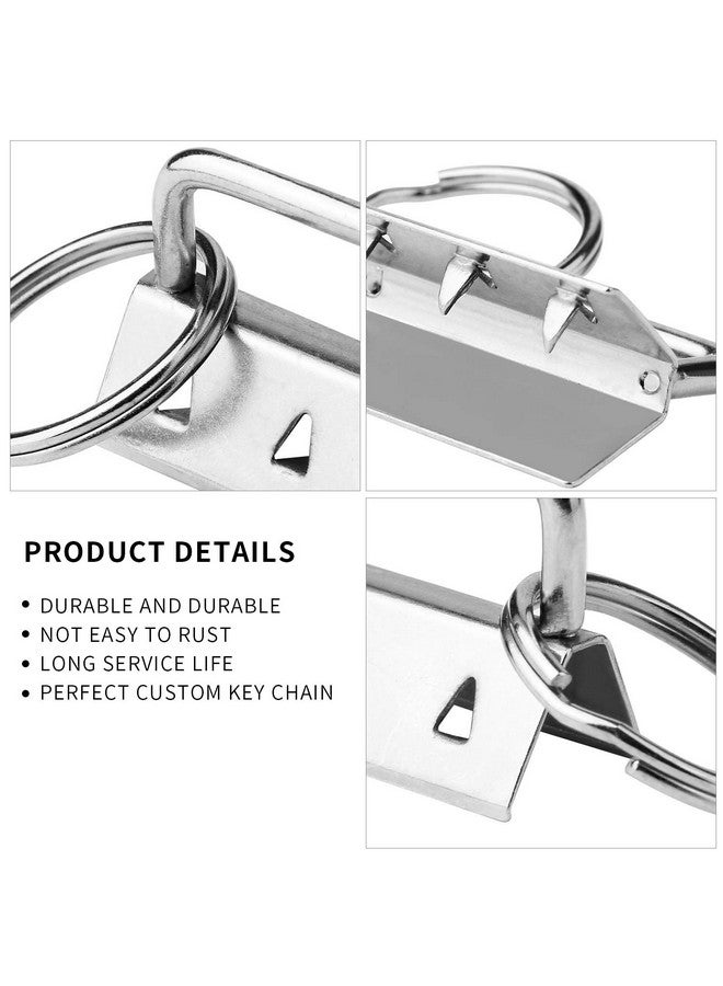 HRLORKC HRLORKC 50 Sets Key Fob Hardware Key Fob Keychain Wristlet with Split Ring 1.25 Inch  - Image 3
