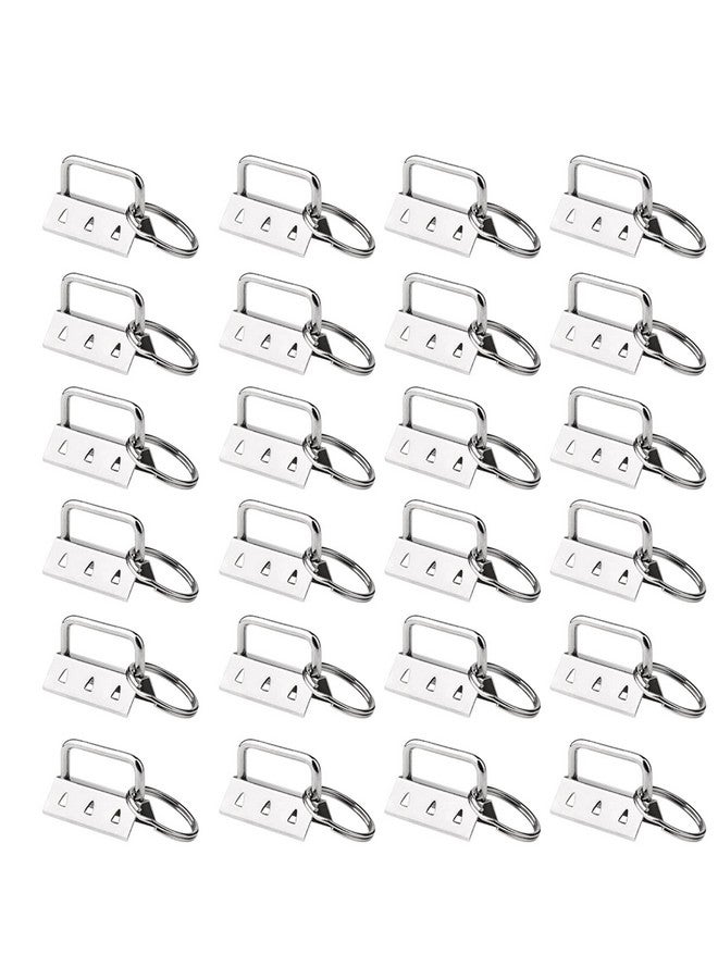 HRLORKC HRLORKC 50 Sets Key Fob Hardware Key Fob Keychain Wristlet with Split Ring 1.25 Inch  - Image 1