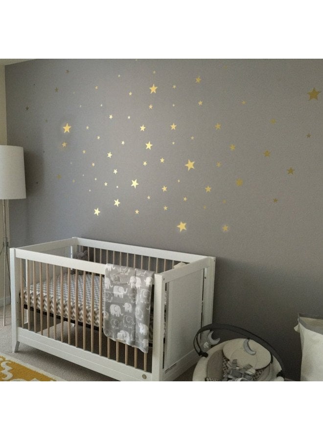 YOKIND 117Pcs Gold Stars Wall Decal Stars Pattern DIY Wall Stickers for Kids Rooms Home Decor - Image 4