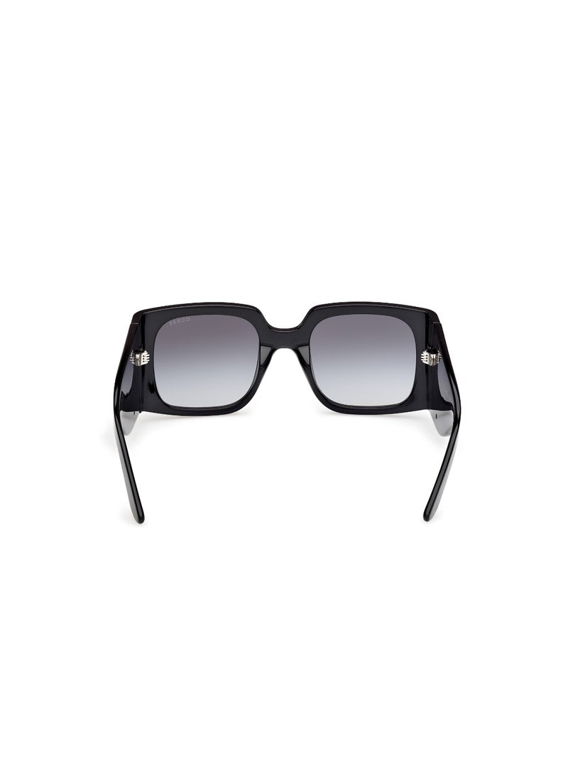 GUESS FULL RIM FEMALE SQUARE BLACK INJECTED SUNGLASSES - Image 4
