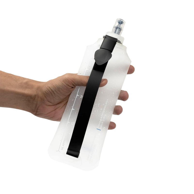 TriPole TPU Hydration & Water Soft Flask For Running And Cycling | 500 Ml (White) - Image 4