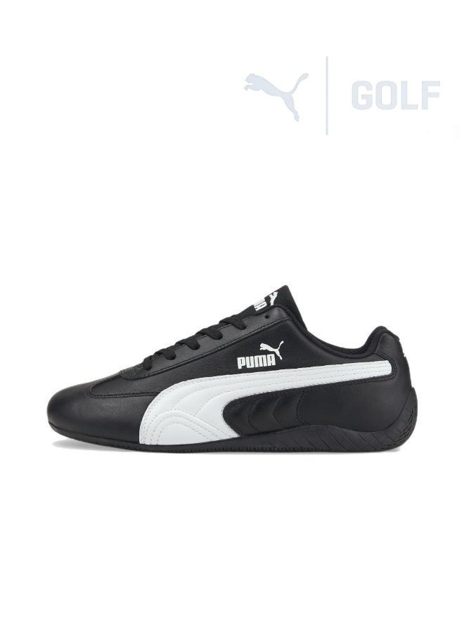 حذاء رياضي PUMA Speedcat Go OG من الجلد الأسود/الأبيض للرجال/النساء/الطلاب - Image 1
