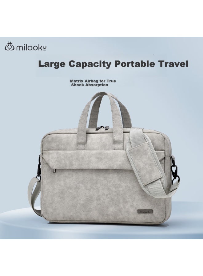 Milooky Shoulder Laptop Bag 13/14 Inch Compatible With Huawei, Apple, Lenovo Xiaoxin, Men's And Women's Handheld Briefcase - Image 1