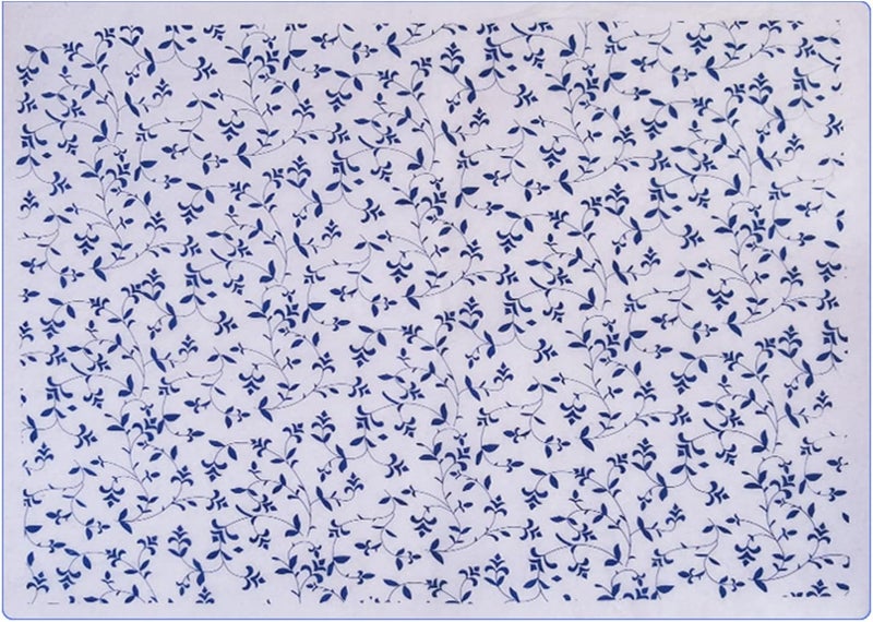 Porcelain Paper Transfer Blue and White Porcelain Plain Ceramics for Art Craft Underglaze Flower Pottery Clay Transfer - Image 1