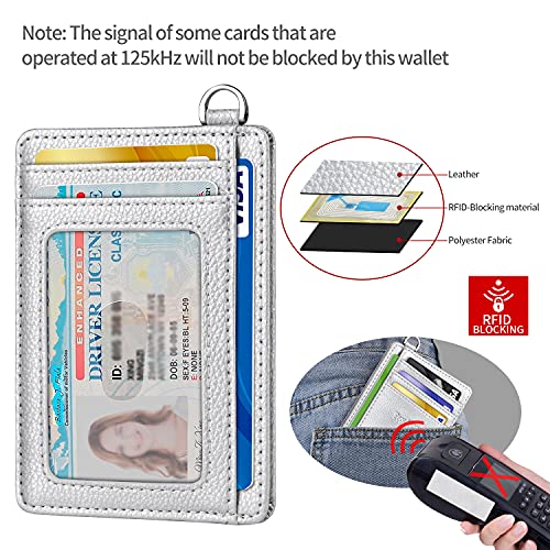 EcoVision Slim Minimalist Front Pocket Wallet, RFID Blocking Credit Card Holder Wallet with Detachable D-Shackle for Men Women - Image 4