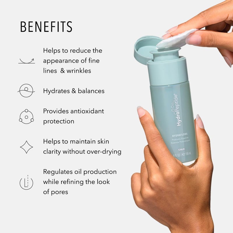 HydroPeptide HydraFlora, Probiotic Toner Essence, Balances, and Better Skin, 4 Ounce - Image 3