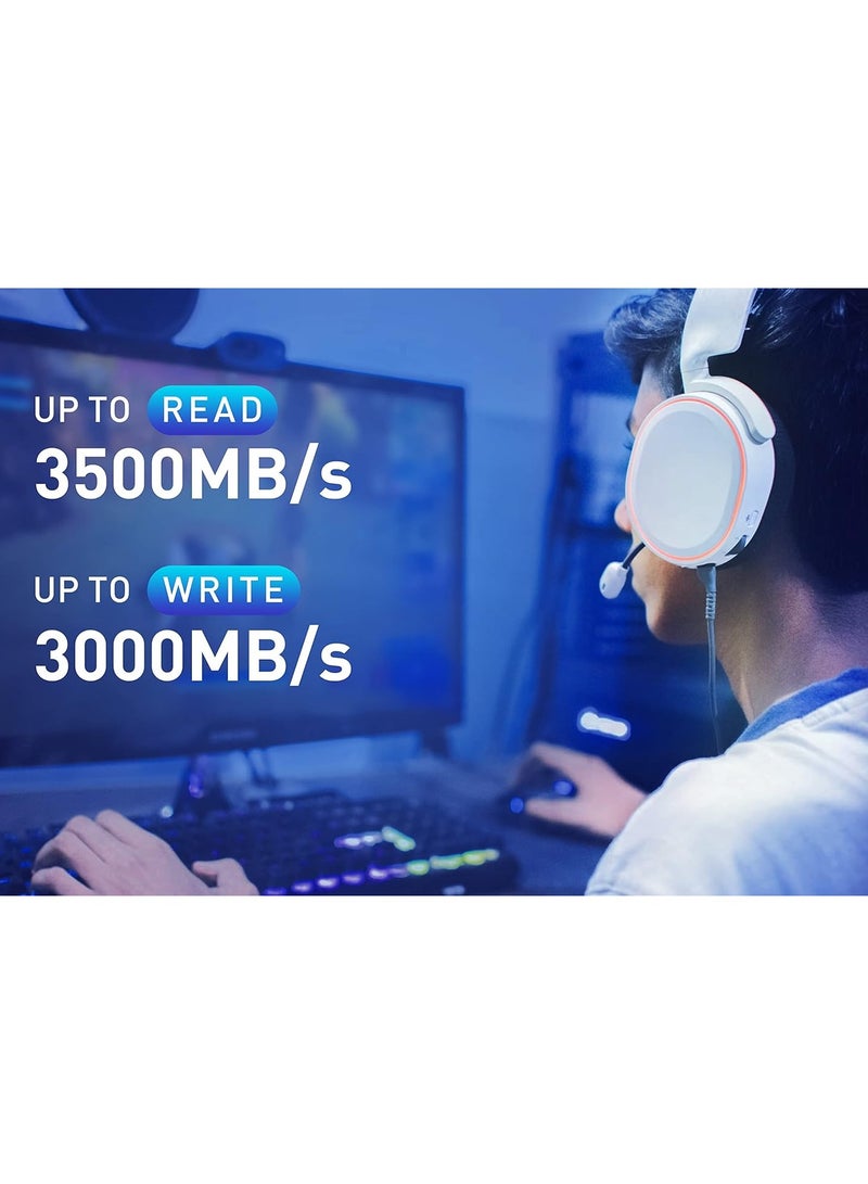 ليكسار NM620 SSD, M.2 2280 PCIe Gen3x4 NVMe 1.4 SSD داخلي، سرعة قراءة تصل إلى 3500 ميجابايت/ثانية، كتابة 3000 ميجابايت/ثانية، للاعبين وعشاق الكمبيوتر الشخصي - Image 4