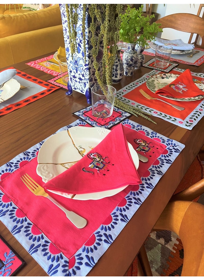 Ge Living Pink Horse Patterned Decorative Table Service (1 Piece)  - Image 2