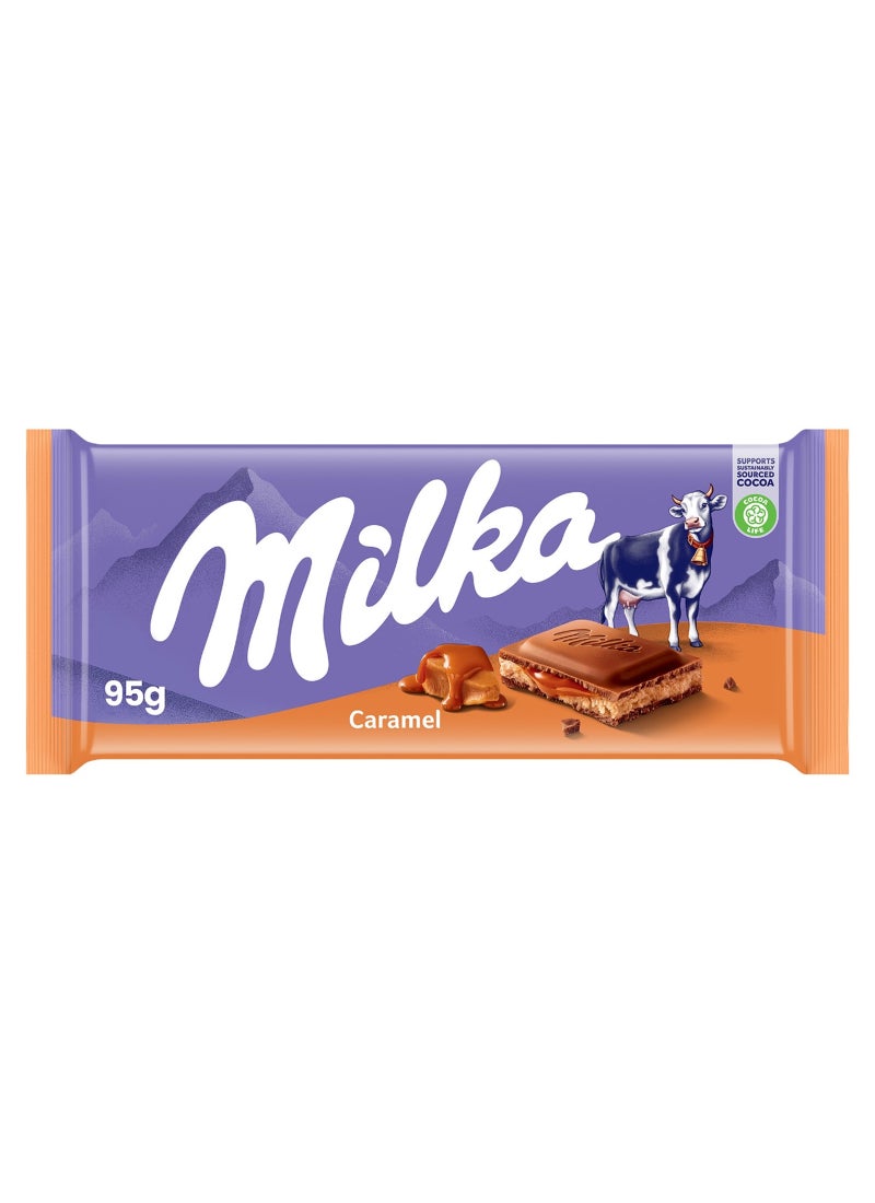 Milka لوح شوكولاتة كراميل - Image 1