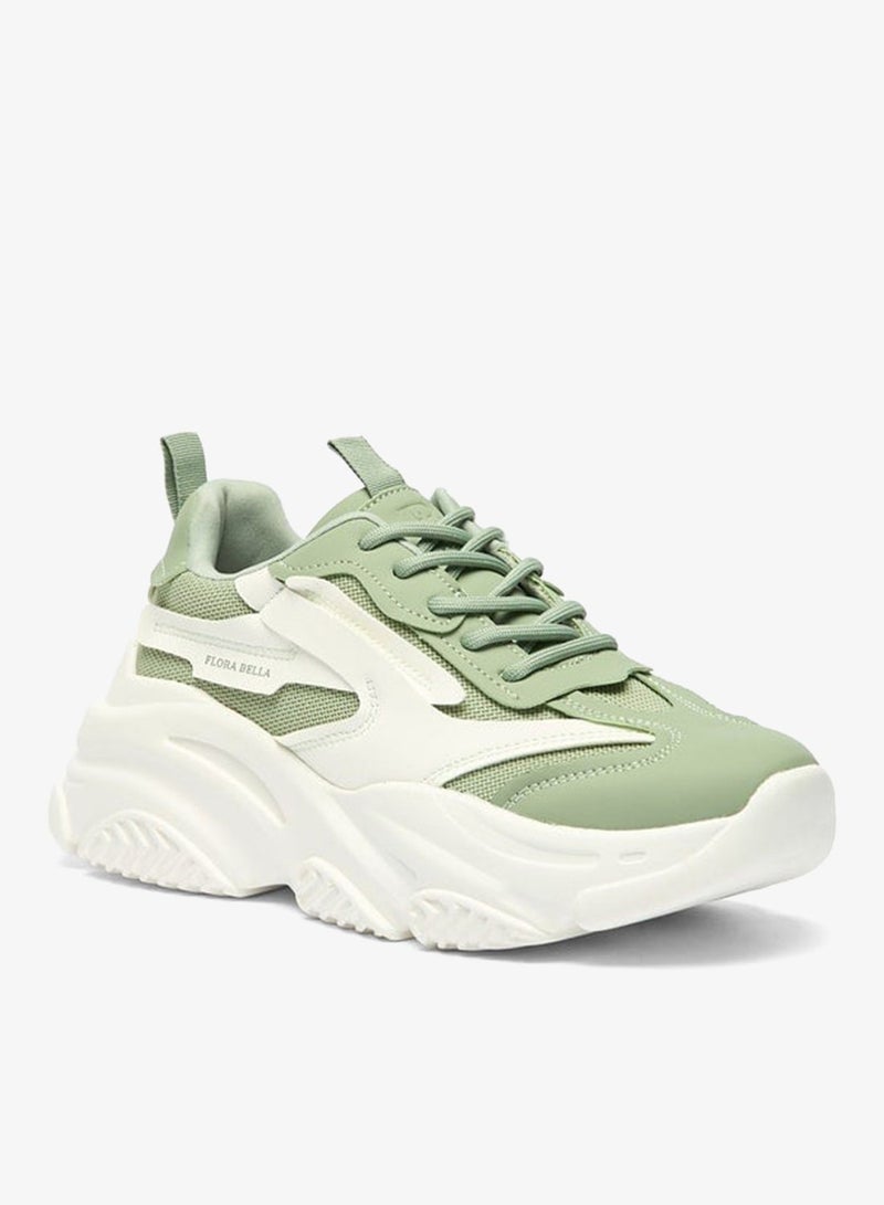 فلورا بيلا من شو إكسبرس سنيكرز نسائي كاجوال برباط وكاحل منخفض - Image 3