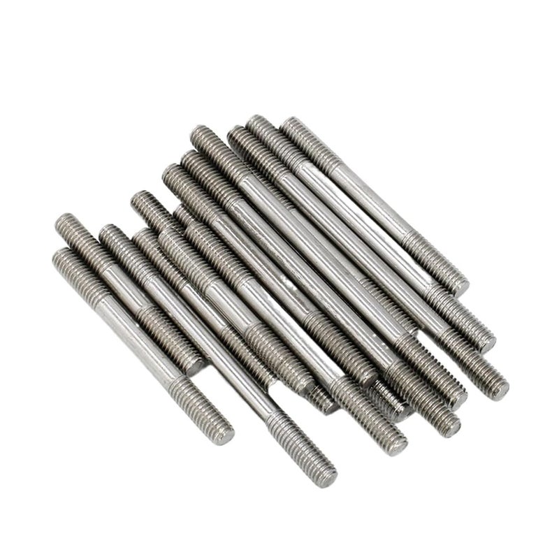 M3 55 مم 304 قضيب ملولب مزدوج الطرف من الفولاذ المقاوم للصدأ برغي مسمار بدون رأس - Image 3