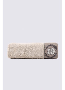 Ecocotton Duru Bath Towel Organic Cotton Embroidered Beige 80X150 cm  - Image 2