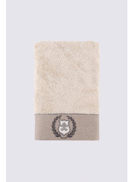 Ecocotton Duru Bath Towel Organic Cotton Embroidered Beige 80X150 cm  - Image 4