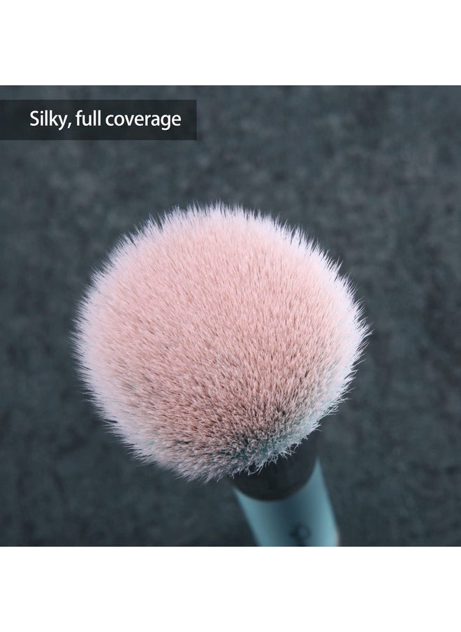 start makers - Makeup Brushes Foundation Brush For Liquid Makeup Flat Top Kabuki Foundation Brush Premium Make Up Brushes Liquid Blending Mineral Powder Buffing Stippling Flawless Face Brush Makeup Tools(Blue) - Image 1