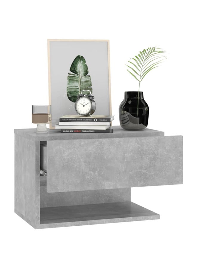 فيداكسل خزانات جانب السرير جدارية 2 ق رمادي أسمنتي 810962 - Image 4