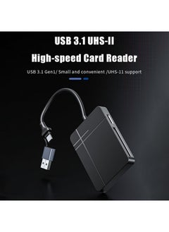 Verilux Verilux® USB Card Reader USB C/ USB3.0 Card Reader Support UHS-II Compatible SD 4.0/TF 4.0/CF/MS, 5Gbps Reading Speed, Travel 4 in 1 USB Card Reader for Windows/Mac/Linux/Android  - Image 2