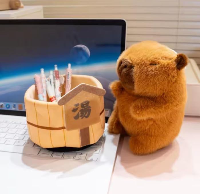 Tinytotem Capybara Soft Toy for Baby Girl Small Teddy Bear Plush Toys Kids Cuddly Capy bara Stuffed Animal plushie & Huggable Gifts Toys Toddlers Boys & Girls 30cm - Image 4
