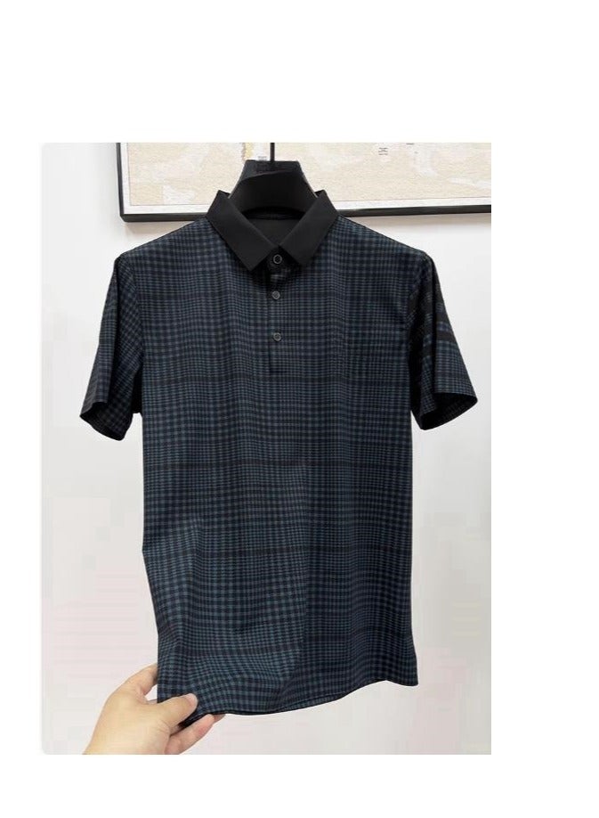Men's High-end Business Casual Short Sleeved T-Shirt Polo Shirt - Image 2