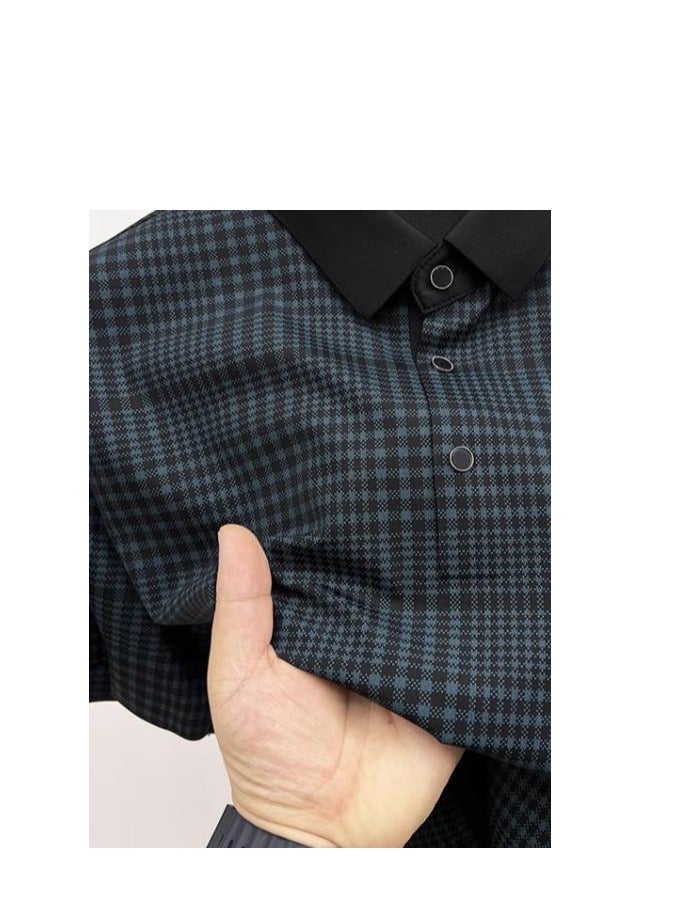 Men's High-end Business Casual Short Sleeved T-Shirt Polo Shirt - Image 3