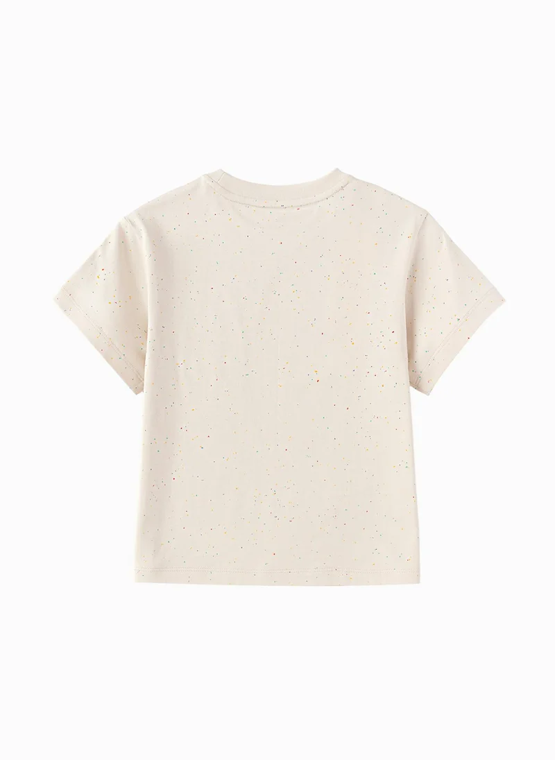 بالابالا Toddler Boys Round neck short-sleeved T-shirt