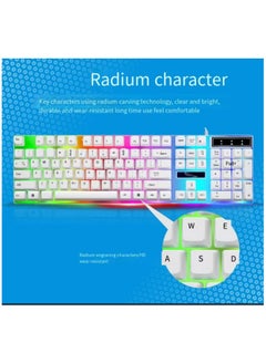 G21 G21WT LED gaming keyboard with white mouse kit  - Image 2