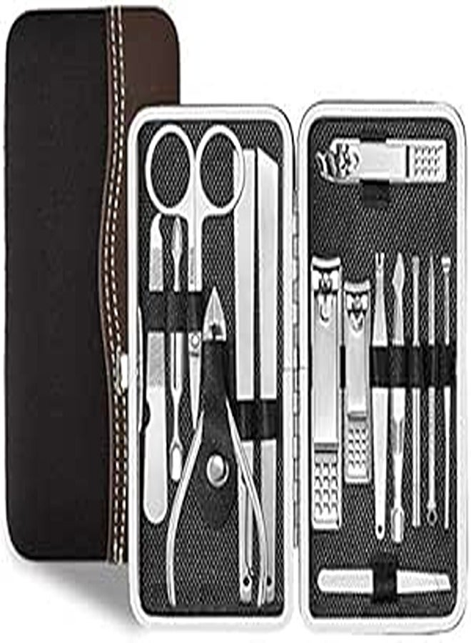 15 in 1 Stainless Steel Manicure Set Stainless Nail Clipper Kit Nail Care Set Nail Clippers