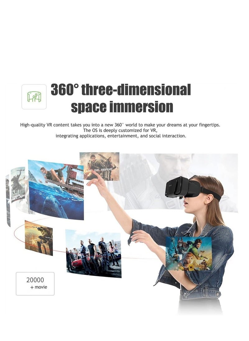 Generic VR Virtual Reality D Glasses Earphones Helmets VR Goggles Adjustable  - Image 2