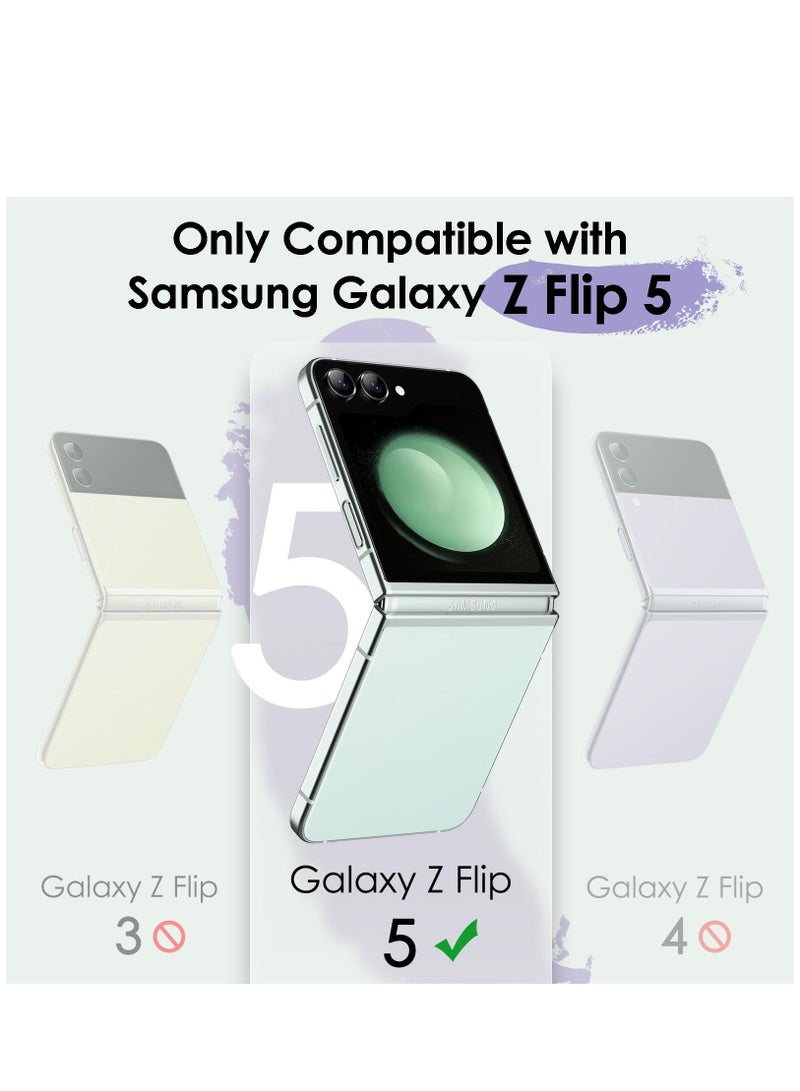 Front Screen Protector for Samsung Galaxy Z Flip 5 9H Tempered Glass Film Anti-Scratch HD Clear (3-Pack) - Image 2