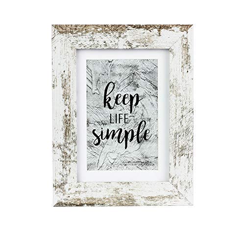 kennethan Rustic White 5x7 Picture Frames Wide Molding 3P in 1 set - Wall Mounting Material Included - Image 3