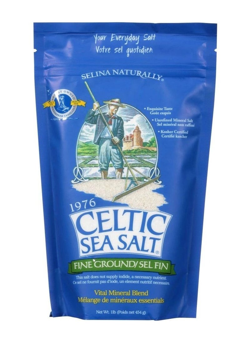Celtic Sea Salt, Fine Ground, Vital Mineral Blend, 1 lb (454 g)