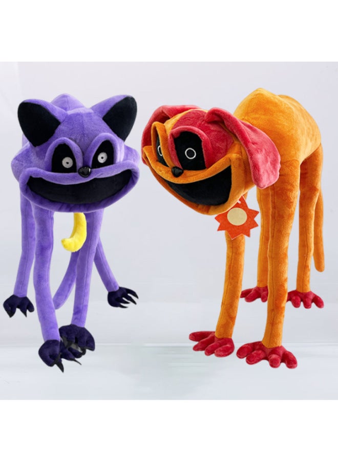 Long Legs Mutant BOSS Sleepy Cat Sun Dog Duel Bobby 3 Horror Smile Animal Plush Toy Doll-Specifications:In Stock-Color:[combination] Sleepy Cat And Sun Dog With Changing Long Legs - Image 1